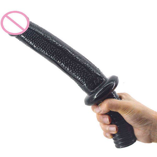 Nxy Godes Dongs 31 * 4 cm de long coq réaliste fausse bite jouets sexuels pour femmes masturbateur adulte érotique grande poignée plug anal 220511