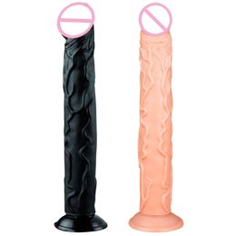 Nxy Dildo Dongs 34*5cm Extra Lange Anale Plug Realistische Penis Grote Lul Speeltjes voor Vrouwen Masturbatie producten Fallus Butt 240330