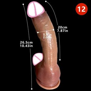 NXY Dildos Dongs Super Big Skin Dildo Penis Silicone Silicone Sextoy réaliste pour femmes Sangle de maquillage de masturbateur sur SUSSUM Cup Dick Adults 240330