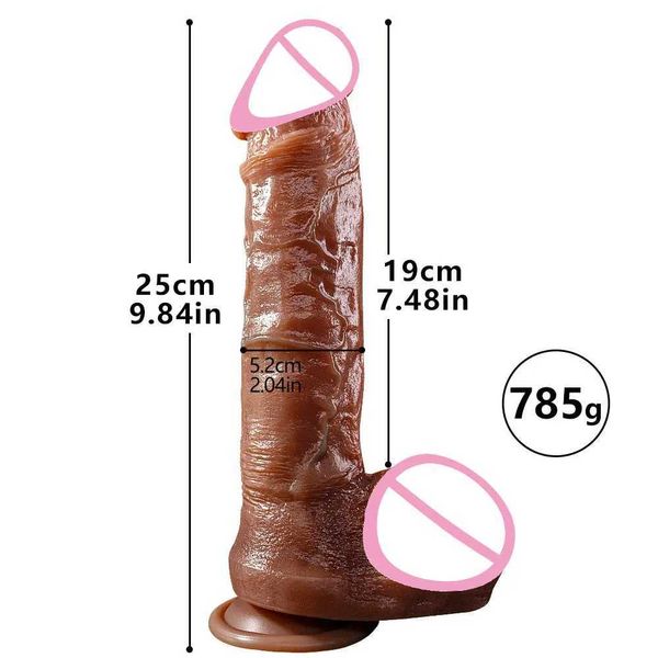 Nxy Godes Dongs xxl Doux Épais Vraies Veines Gode Adulte Sex Toy pour Femmes Prépuce Pénis Anal Ultra Simulé Médical Silicone Chair Grande Aspiration 240330