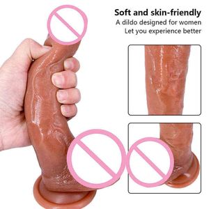 Nxy godes dessiner des veines simuler le pénis produits de sexe pour adultes épais masturbateur féminin liquide Silicone pénis 220607
