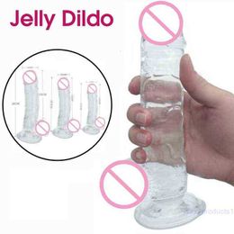 NXY Dildo's Gezondheid Tpe Privé Meerdere maten Fake Penis Goedkope seksspeeltjes Butt Plug Anale riem op zuignap Enorme realistische dildo 220105