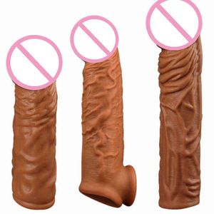Nxy godes godes portables pour hommes pénis réutilisables Silicone liquide jouets sexuels pour couples extensions de pénis 0105