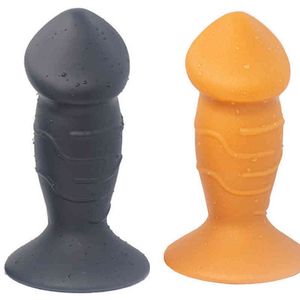 Nxy dildo's nieuwe anale dildo gevuld in menselijke speelgoed vrouwen / masturbatie mannen niet-vibrator grote vaginale dilator toys1210