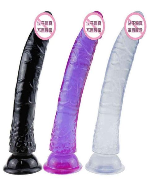 Nxy godes réalistes anal masturbator sexe toys for couples cristal gelé cup tasce pénis poussant phalo gay 122524923330578