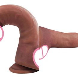 Nxy dildos sensuele simulatie penis volwassen seksproducten vrouwelijke masturbatieapparaat groen pees handleiding siliconen dildo dikke jj super soft 220607
