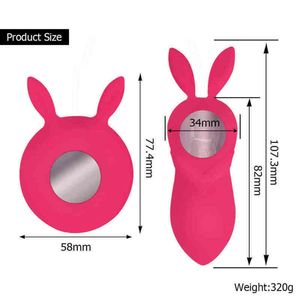 NXY Eggs HoozGee Rabbit Pulse Vibrating Bullet Egg Vibrador Productos de juguetes sexuales Control remoto 7 Velocidad Vibración Estimular Clítoris Punto G 1207