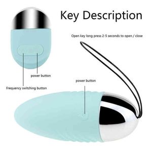 Nxy Eggs Men's Nuo Kegel Women's Ball 10 Modes Wireless Egg Jumping Vibromasseur puissant Bullet Ben Wa Sex Toys Retail Packaging Box 1224