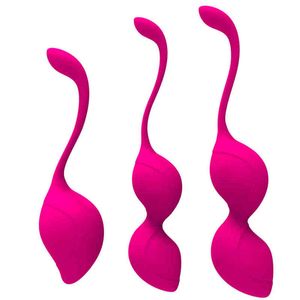 NXY Oeufs Safe Silicone Kegel Balls Smart Ben Wa Vagin Serrer Exercice Machine Vaginal Geisha Masseur Sex Toys pour Femmes 1209