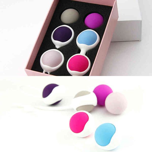 Nxy oeufs boules en caoutchouc de silicone pour femmes jouets sexuels anus vaginal rétractable ou extrusion de fitness vagin geisha 1224