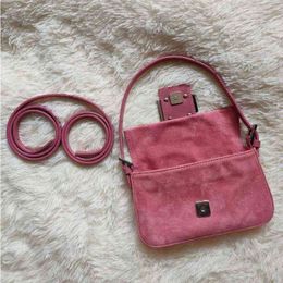 NXY Avondtassen Roze Magic Stick Bag Mini Draagbare Messenger Dames Vintage Armpit 220211