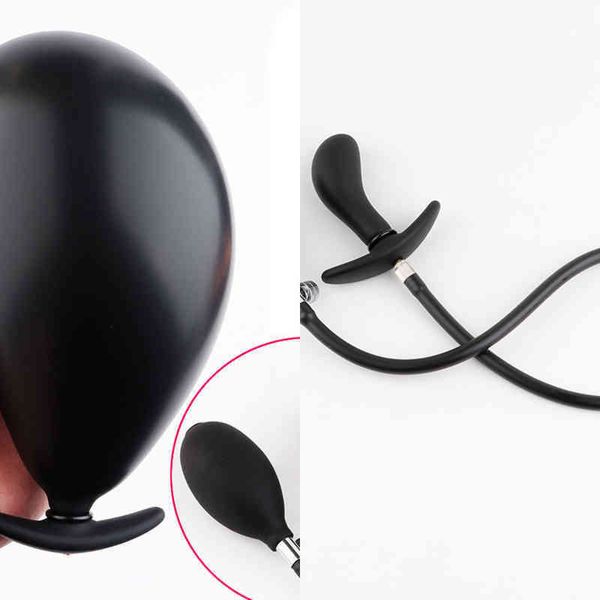 Dispositivo de expansión NXY, tapón de tope inflable grande, bomba para pene, casillero de acero, juguetes anales para mujeres, hombre, juguete sexual, Gay, comenzar a probar el ano, puerta trasera 1207