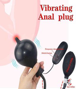 NXY Uitbreidingsapparaat Man Nuo 18 Seksspeeltje 10 Speed Vibrator Super Grote Opblaasbare Grote Butt Plug Pomp Anale Dilatator Massager Expanda5738135