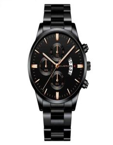 NXY Fashion Watchs Stracles pour hommes Gold Cuena 845 Men039 Calendrier de ceinture Sports en acier Reloj Reloj Watch 2203166669194