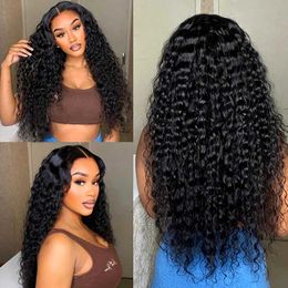 Nxy Lace Wigs 30 pouces 13x6 avant cheveux humains vague profonde brésilienne eau libre bouclés perruque frontale pré plumée pour les femmes noires 230106