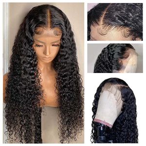 Nxy Lace Wigs 360 Frontal Deep Wave 30 pouces cheveux humains bouclés pour les femmes noires pré plumé 13x4 13x6 Hd Water Front 230106