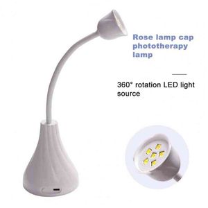 Nxy Lotus Mini Sèche-Lampe À Ongles Machine 18w Rechargeable Portable Uv / LED Photopolymérisation Colle Polonaise Art 220624