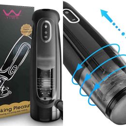 NXY Masturbatie Cup Masturbador Masculino Con Rotación Telescópica Automática, 10 Modos Ajustables, De Adulto, Juguete Seksuele Eléctrico Para Clímax 1207