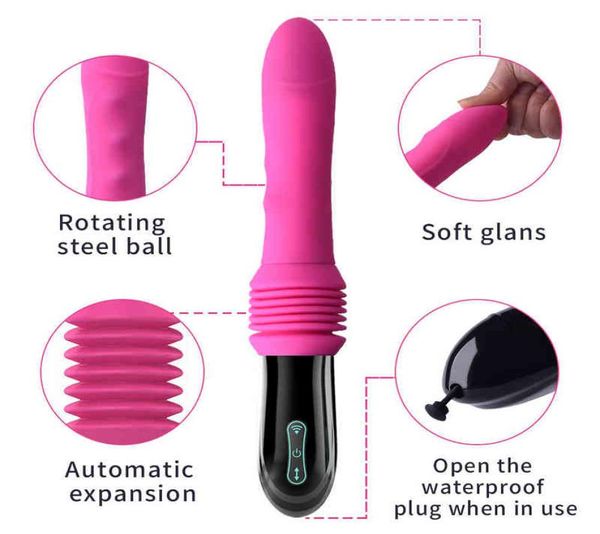 NXY Masturbation Autre machine de produits sexuels pour la femme Dildos automatiques se masturbant Contrôle câblé poussant le masturbateur vibrant 8681467