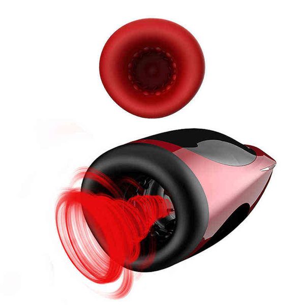 Masturbadores NXY Máquina de sexo oral Mamada Masturbador masculino, 7 modos Rotación de lenguas de succión Lamiendo vibrador Juguetes para adultos para hombres Masturbatings 220507