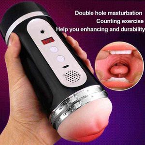 Nxy mannen masturbators 18 + sex tool vibrator machine mannelijke masturbator automatische pijpbeurt zuigen pealistic poesje oraal diep keel sex speelgoed voor sexshop 1214