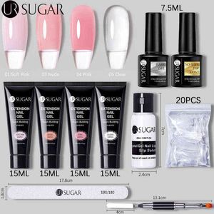 NXY Nail Gel 15 ML Acrylic Quick Building Extension Kit Art Clear Pink Camouflage Hard Jelly Soak UV 0328
