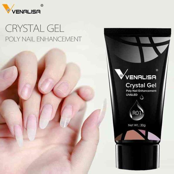 NXY Nail Gel 30g Extensión acrílica Crystal Jelly Sculpture Uv Led Hard Slip Solution Art 0328