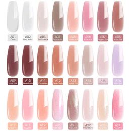 NXY Nail Gel 30 ML Soak Off Dikke Extension Jelly Leduv 24 Kleuren Camouflage Transparante Art Hard Canni Supply 0328