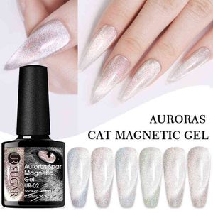 NXY Gel à ongles 7 5ml chat vernis magnétique galaxie aurores irisées lumière de neige tremper vernis longue durée Base Uv haut 0328