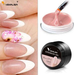 NXY Nail Gel Supply 15ml Strong Thin Jelly Led Uv Soak Off Cover Pink Clear Art Builder Camouflage Extend French 0328