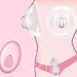 NXY POMP TOEYS NIPLE SUIPER VIRKER Tong Lick Suction Cups Elektrische borst Vergroten Massager Sex Toy voor vrouw 1125