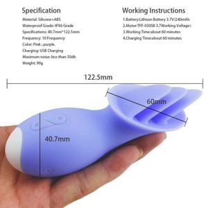 NXY POMPE TOYS USB Charge Hair Triple Tongue Mode de massage de la langue Masturatrice Femme Licking Chest Massager Sex Tools for Females Masturbation 1126