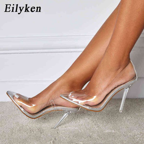 Nxy sandales concepteur Pvc Transparent haut talon gelée femme pompes Sexy mode sans lacet bout pointu femme pôle danse stiletto