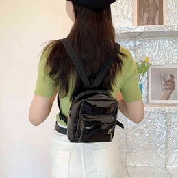 Nxy schooltassen nieuwe mode mini dames rugzak transparante pvc schattige kinderen meisjes student kleine boektassen casual vrouwelijke reist bagpack 220802