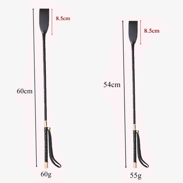 Nxy Sex Adult Toy Bdsm 60 54 45 30 Cm Pu Leather Spanking Paddle Long Whip Flirting Bondage Toys para mujer Adultos Juego de roles Productos Sm 1225