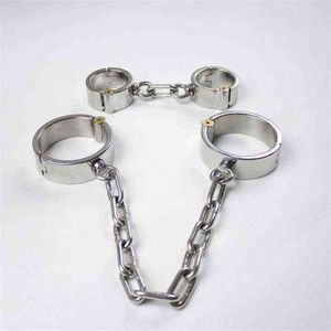 NXY SEX volwassen speelgoed metalen roestvrijstalen been ijzers handvoet bondage beperkingen pols enkel manchetten shackles slave bdsm handboeien voor seks1216