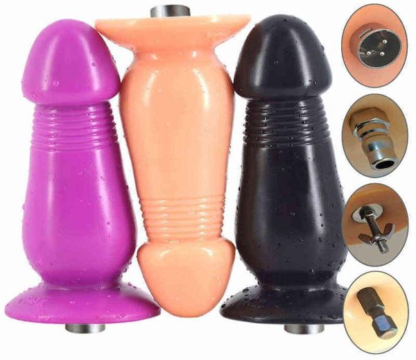 Nxy Sex Anal Toys Advanced Super Big Machine Accesorio 3xlr Accesorios Cono Torre Forma Consolador Plug para Mujer Hombre Y49 11192264199