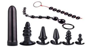 Nxy Sex Anal Toys Noir Butt Plug Set Perles De Queue Massage De La Prostate G Spot Vibrateur Jouets Pour Adultes Pour Femme Vagin Hommes Gay Boutique Érotique 9228324