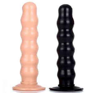 NXY Sex Anal Toys Date Pull Perles Gode Anal Gros Sucker Plug Buttplug Massage Peut Sangle Sur Le Sexe Pour Homme / Femme G Spot Dilatateur Jouet 1203