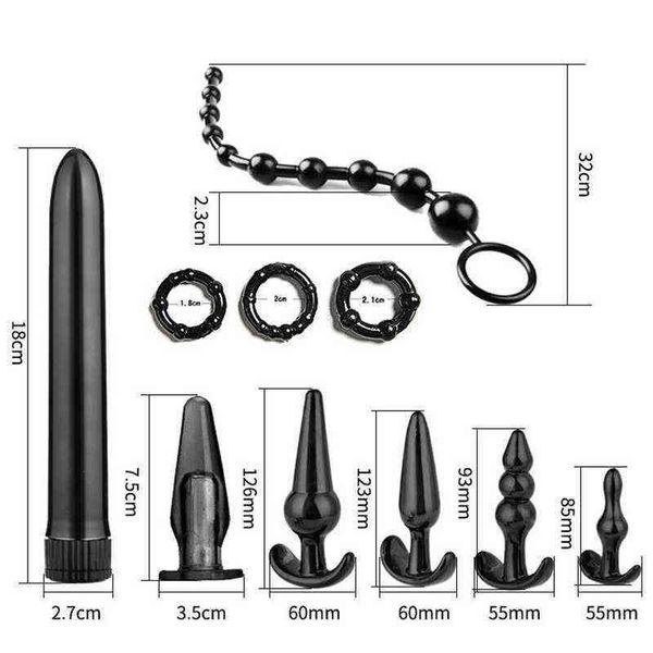 Nxy Sex Anal jouets Silicone godemichet Anal masseur de Prostate ensemble perles Anus Kit jouets vibrants pour femmes hommes adultes produits gays 1220