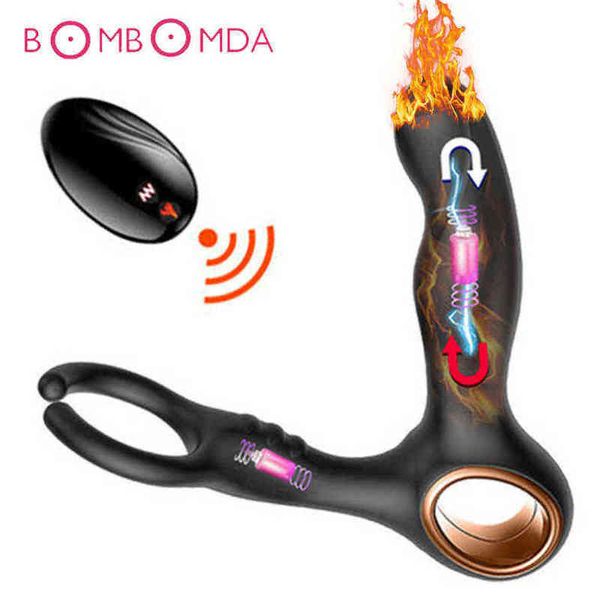 Nxy Sex Anale Speeltjes Draadloze Afstandsbediening Verwarming Dildo Vibrator voor Mannen Prostaat Massager Mannelijke Masturbator g-spot Stimulatie Butt Plug speelgoed voor 1220