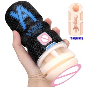 NXY Sex Masturbators 16 CM Mannelijke Masturbator 3D Anale Mond Vaginale voor Man 18 Real Pussy Penis Pump Glans Zuigen Cock Exerciser Erotic Toys Volwassenen 220127