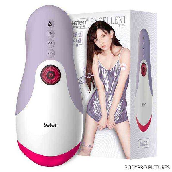 NXY Sex Masturbators Draimior Leten Smart Electric Lick Suck Male Masturbator Cup Heating Automatic Oral Machine Adult Toy for Men Shop 220127