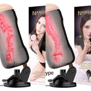 Nxy Sex Masturbators Hommes Male Masturbator Cup Vagin Vacuum Pocket Real Pussy Masturbation Devices Rotating Hand Free Aspiration Masturb Toy pour 1208