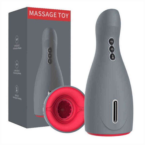 NXY Sex men masturbadores Copa de avión automática Al007 Swing Oral máquina de masturbación para hombres chupando calentado y vibrante 0323