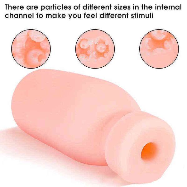 Nxy Sex Men Masturbateurs Bouteille de lait Jouet pour 4d Chatte réaliste Vagin artificiel Portable Jouets pour adultes Poche Érotique Gorge Mâle Masturbation Tasse 1222