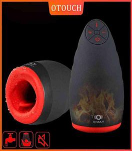 NXY Sex hommes masturbateurs OTOUCH Chiven Masturbateur masculin Sucer automatiquement la chaleur Rotation Vibrateurs Masturbation Machine Oral Suck T6122922