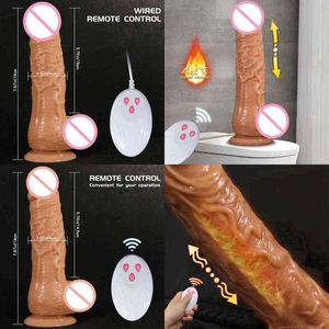 Nxy Sex Products Dildos Contrôle de distance Gode de poussée pour femmes Vibromasseurs de pénis réalistes Jouets lesbiens Machine Silicones Grosse bite Masturbation féminine 1227