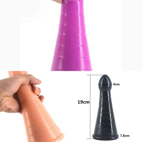 Nxy Sex Products Dildos Fax Big Anal Plug Christmas Hat Design Dildo Black Toys pour femmes Lesbian Maturbation Fetish Flirt Shop 1229