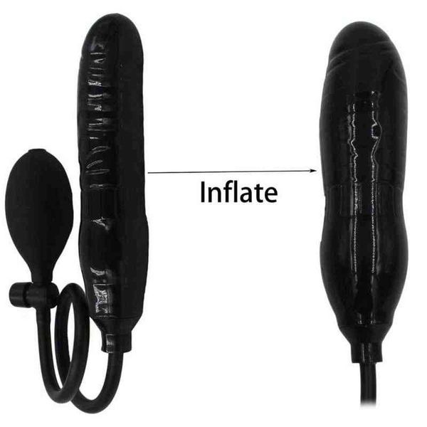 Nxy Sex Products Godes Gonflable Gros Gode Réglable Taille Full Feeling Jouets pour Femmes Anal Plug Butt Vagin g Spot Adulte 1229